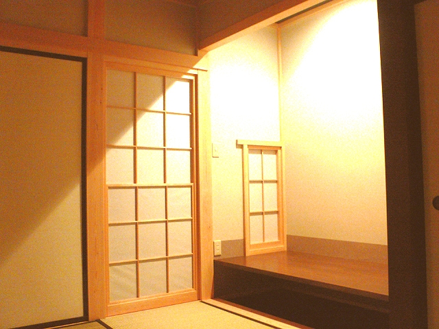 赤い窓の家、完成016
