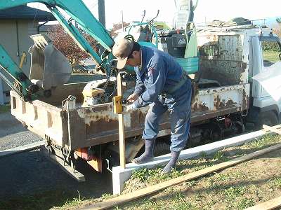 レベル受光器水盛り