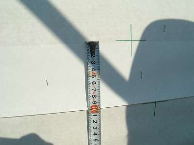 透湿防水シート重ね幅確認